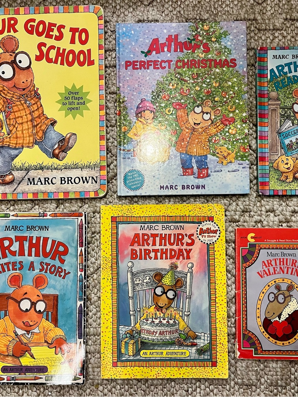 Vintage Arthur Kids Books Lot of 6 Hardcover and Softcover